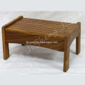Premium solid teak wood construction step stool